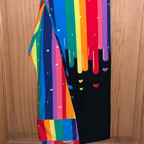 Nwt Tc Lularoe Rainbow Valentines 